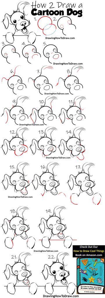 How to Draw a Cartoon Terrier Dog Easy Steps Drawing Lesson for ...