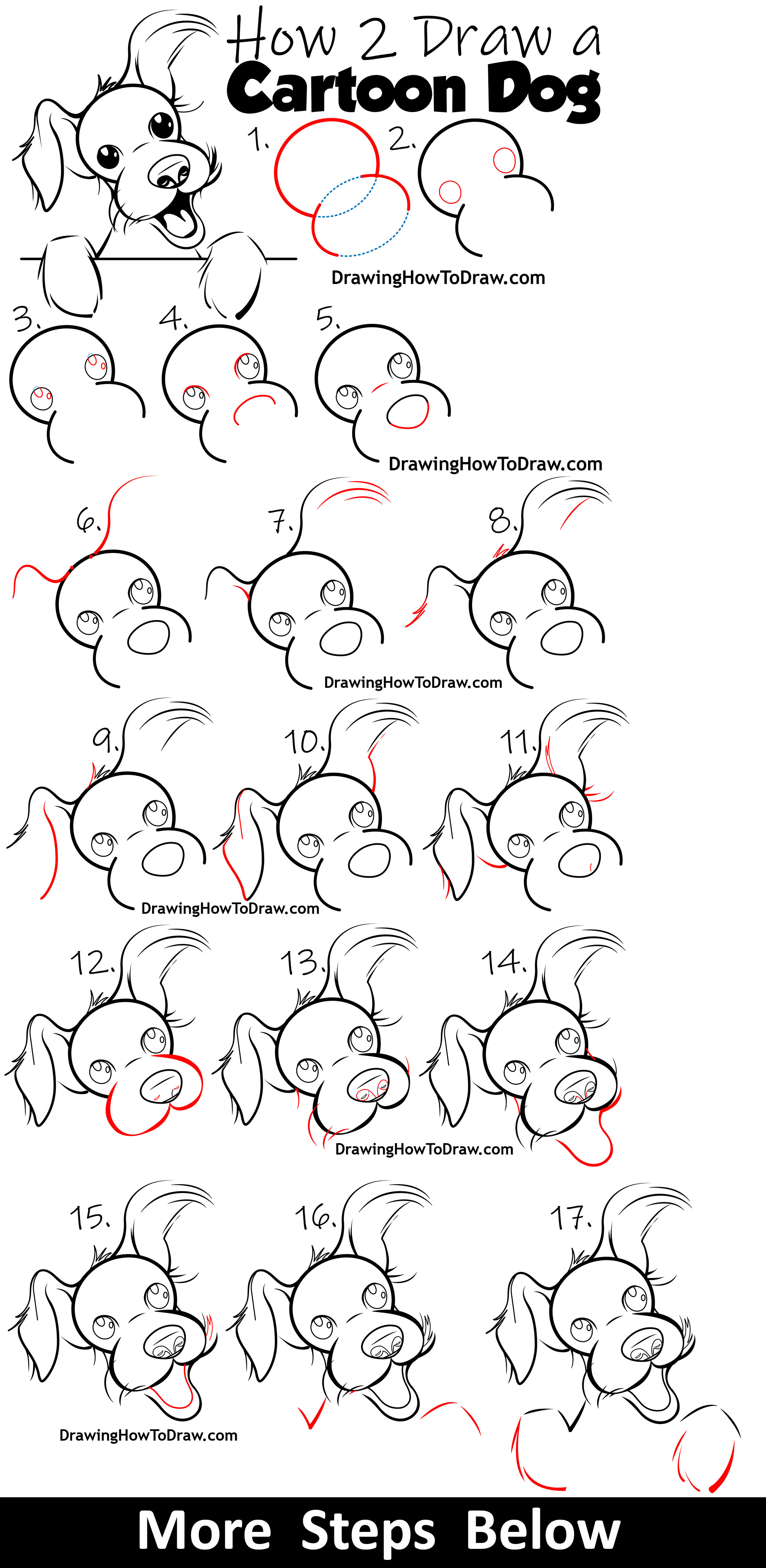 drawing step by step cartoons