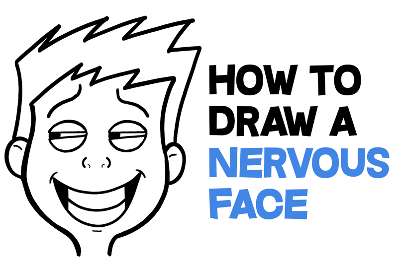 How to Draw Cartoon Facial Expressions : Scared, Petrified, Afraid
