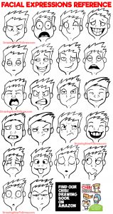 Facial Expressions and Silly Cartoon Faces Reference Sheet – How to ...