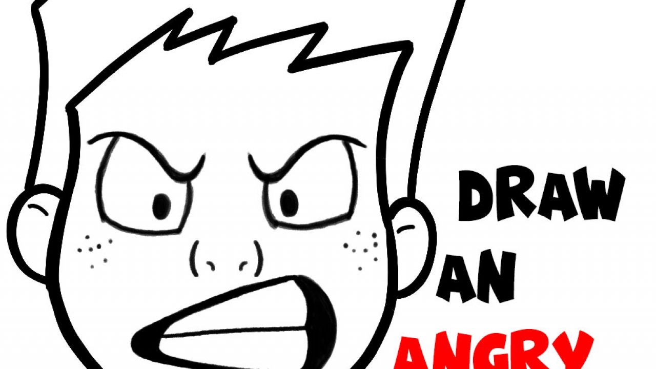 Angry face Drawing by Truong Nguyen - Pixels