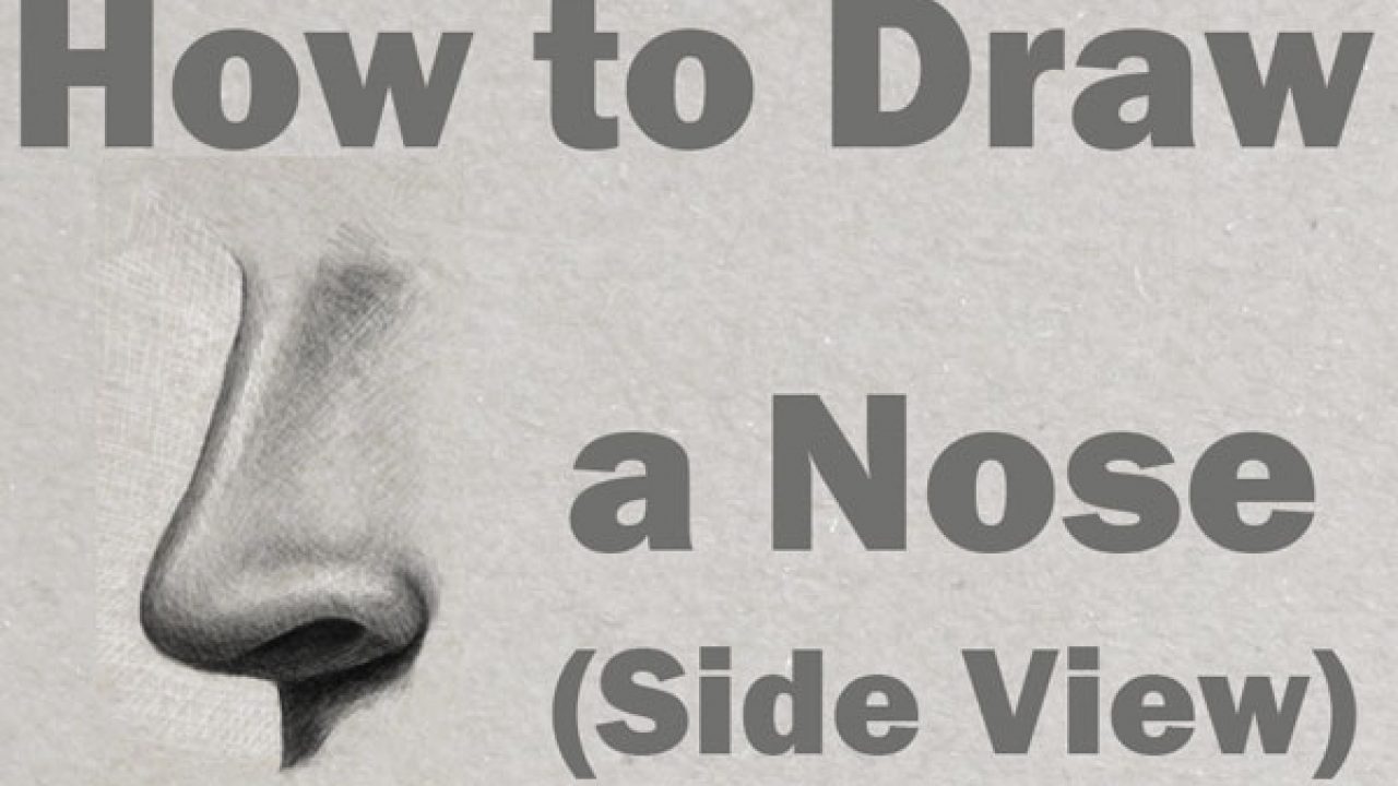 how to draw a nose side view