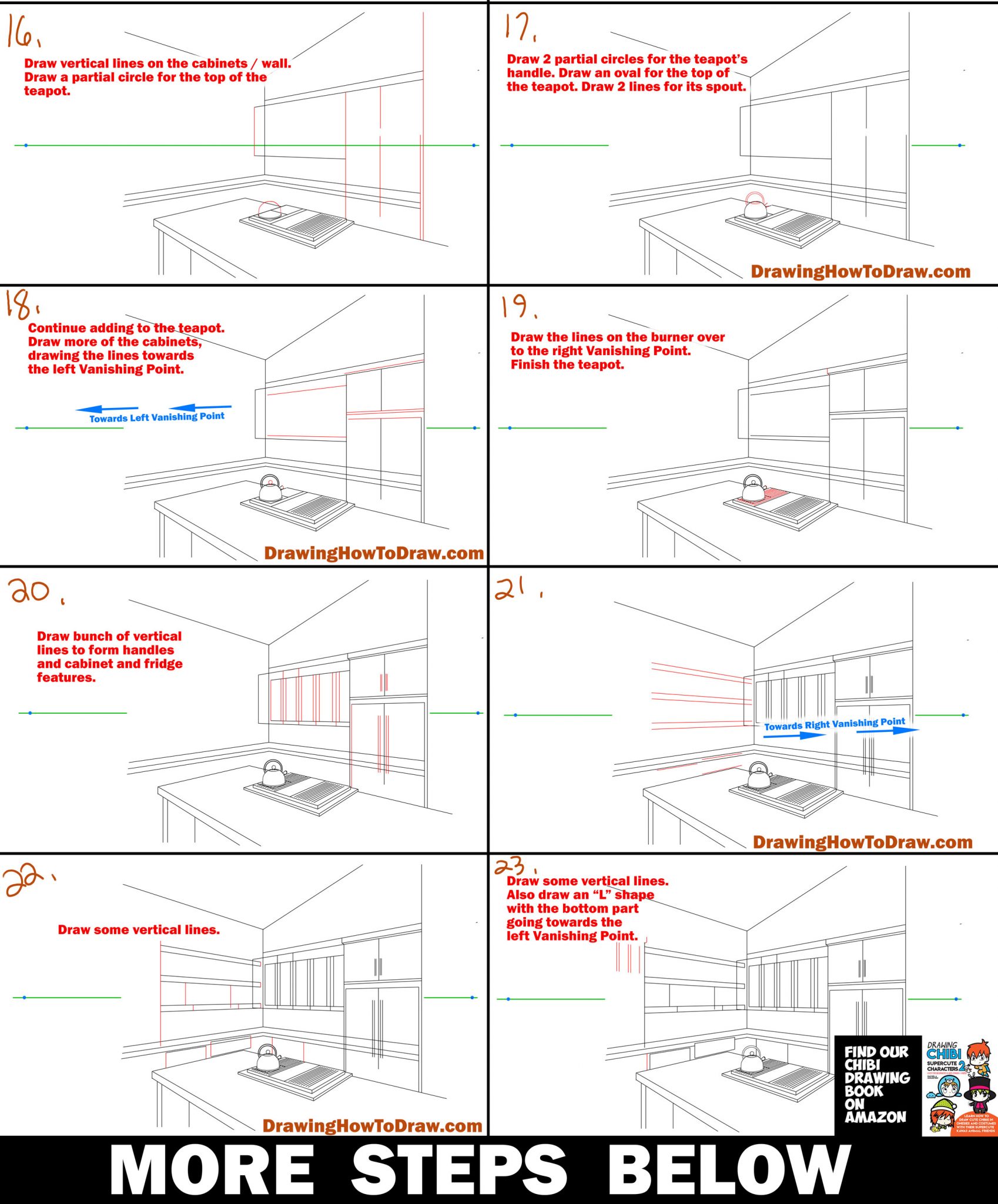 List 92+ Pictures how to draw a kitchen step by step Sharp