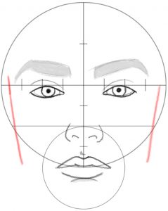 How to Draw a Face in Basic Proportions – Drawing Beautiful Female Face ...