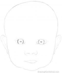 How to Draw a Baby’s Face in Basic Proportions – Drawing a Cute Baby ...