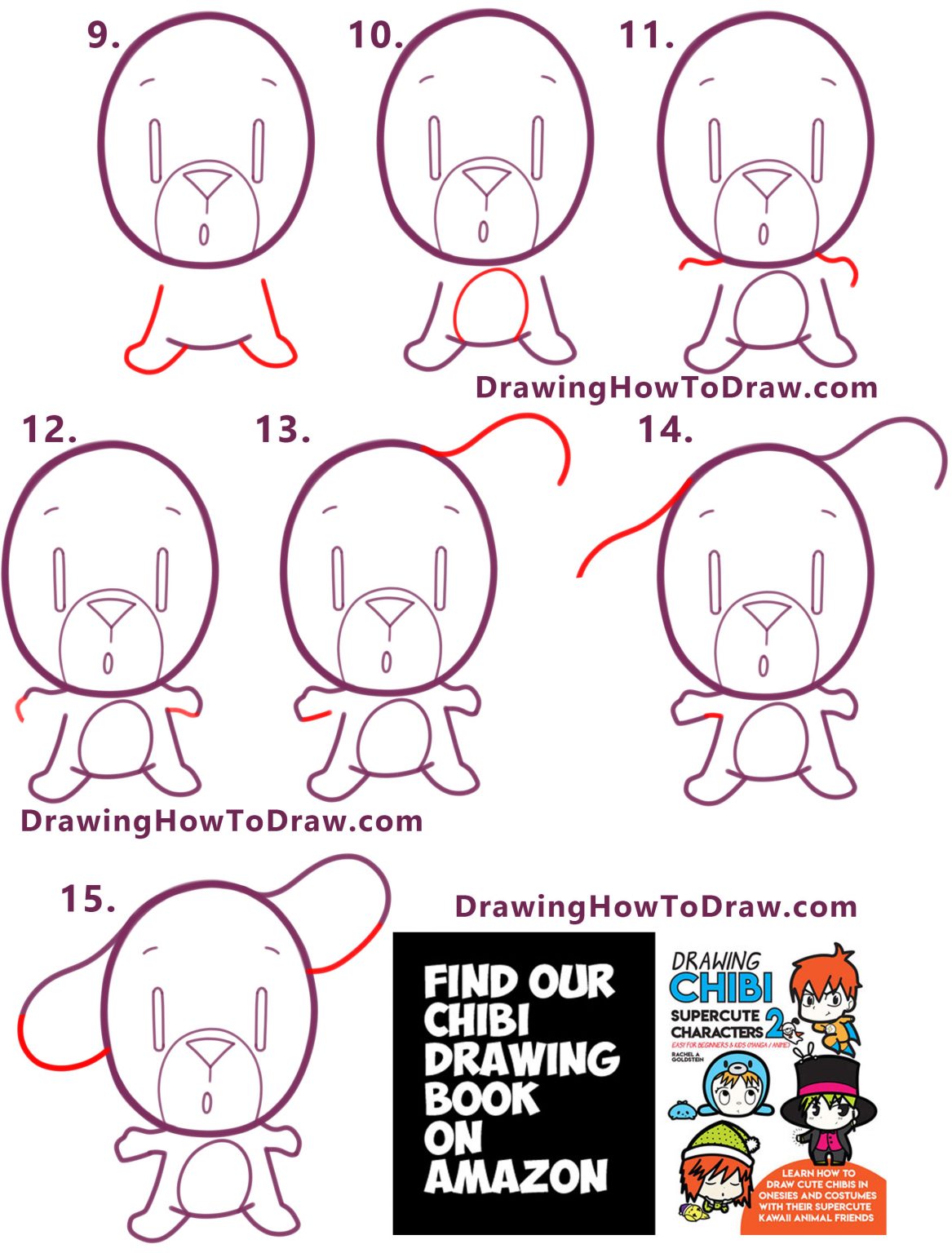 How To Draw A Cartoon Dog Standing On Two Legs Easy Step By Step 