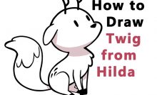 Learn How to Draw Twig the Deerfox from Hilda Easy Step by Step Drawing Tutorial for Kids