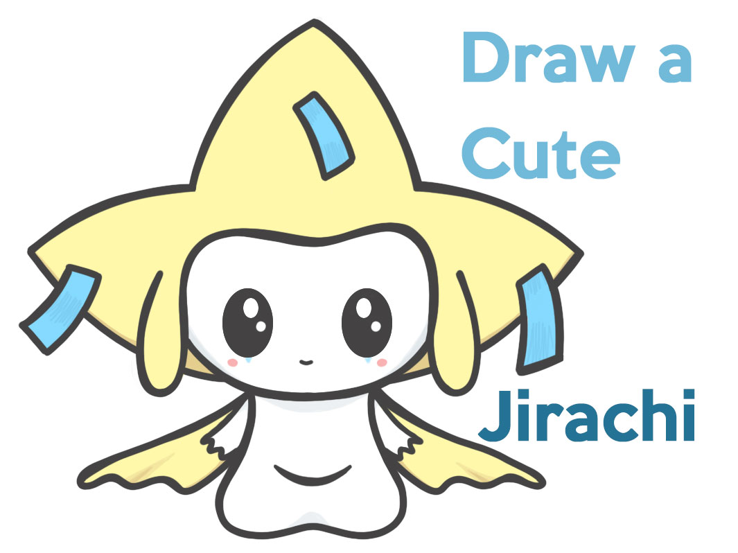 How to Draw a Cute / Kawaii / Chibi Jirachi from Pokemon Easy Step ...