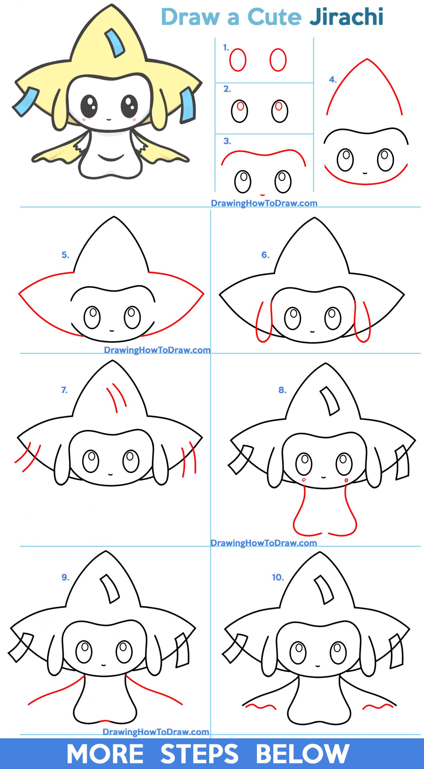 How to Draw Cute Kawaii Chibi Umbreon from Pokemon Easy Step by Step  Drawing Tutorial for Kids – How to Draw Step by Step Drawing Tutorials | Easy  pokemon drawings, Drawing tutorials