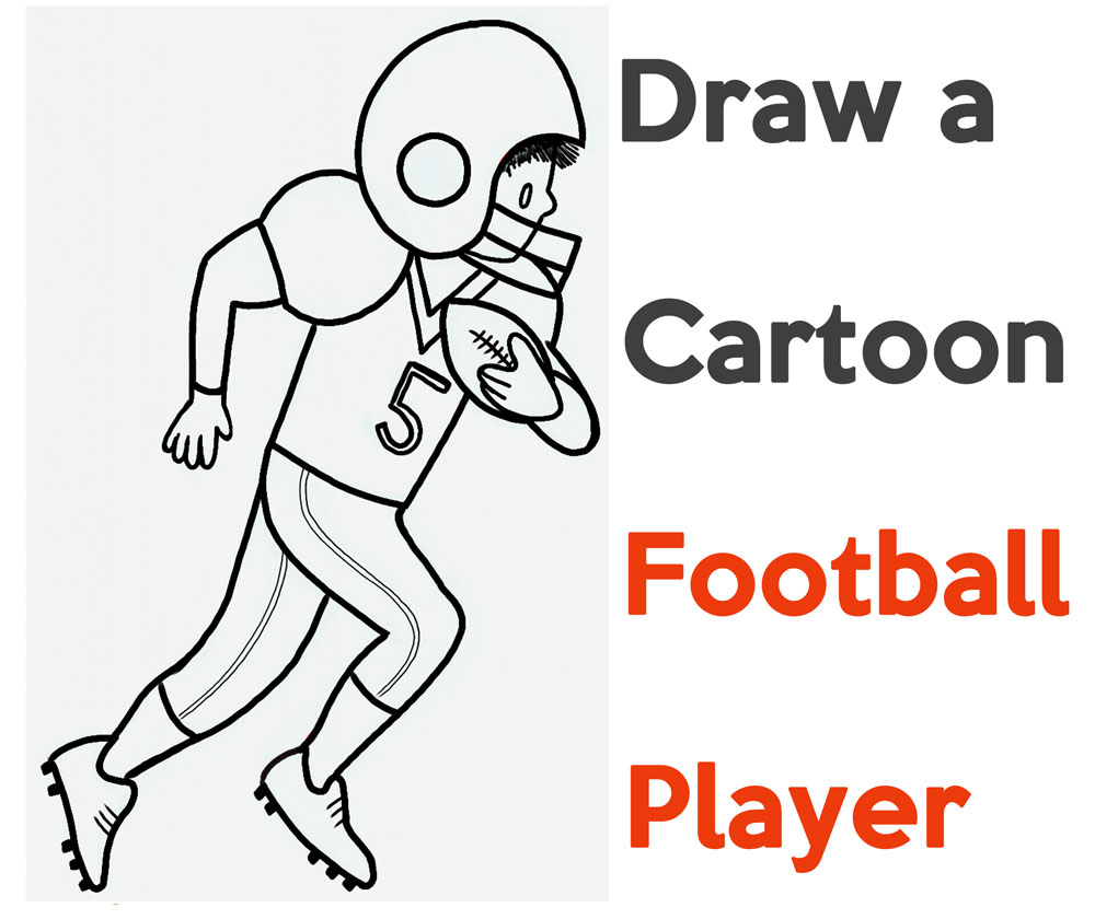 football player cartoon