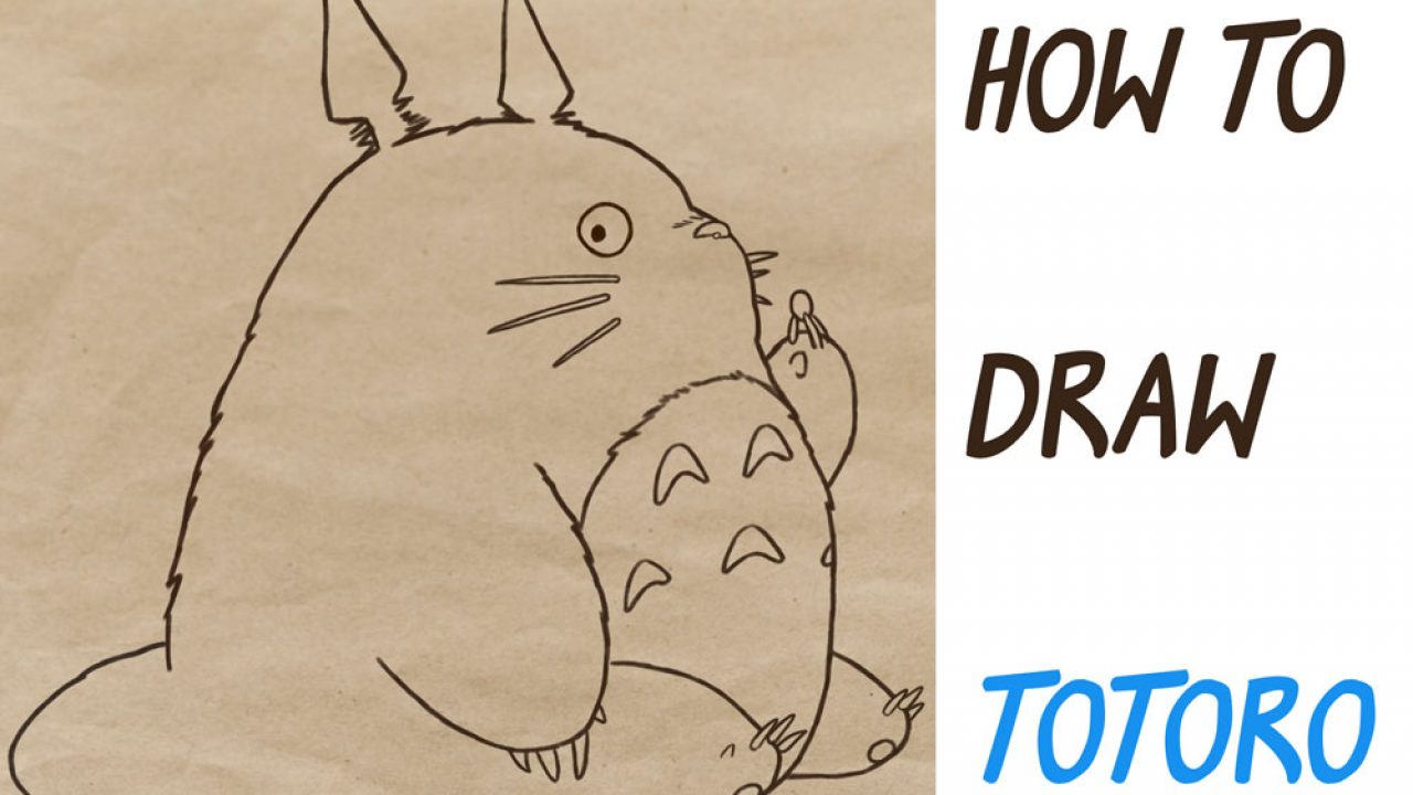 How To Draw Totoro From My Neighbor Totoro Easy Step By Step Drawing Tutorial How To Draw Step By Step Drawing Tutorials