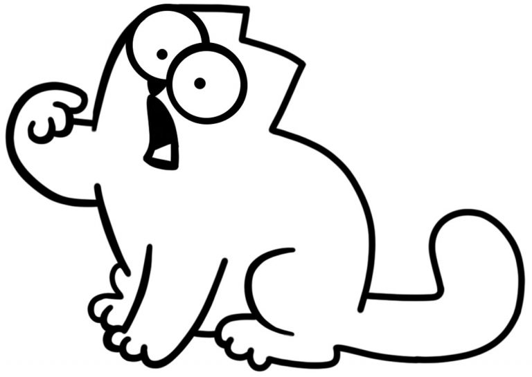 How to Draw Simon’s Cat (The cat from Simon’s Cat) – Easy Step by Step ...