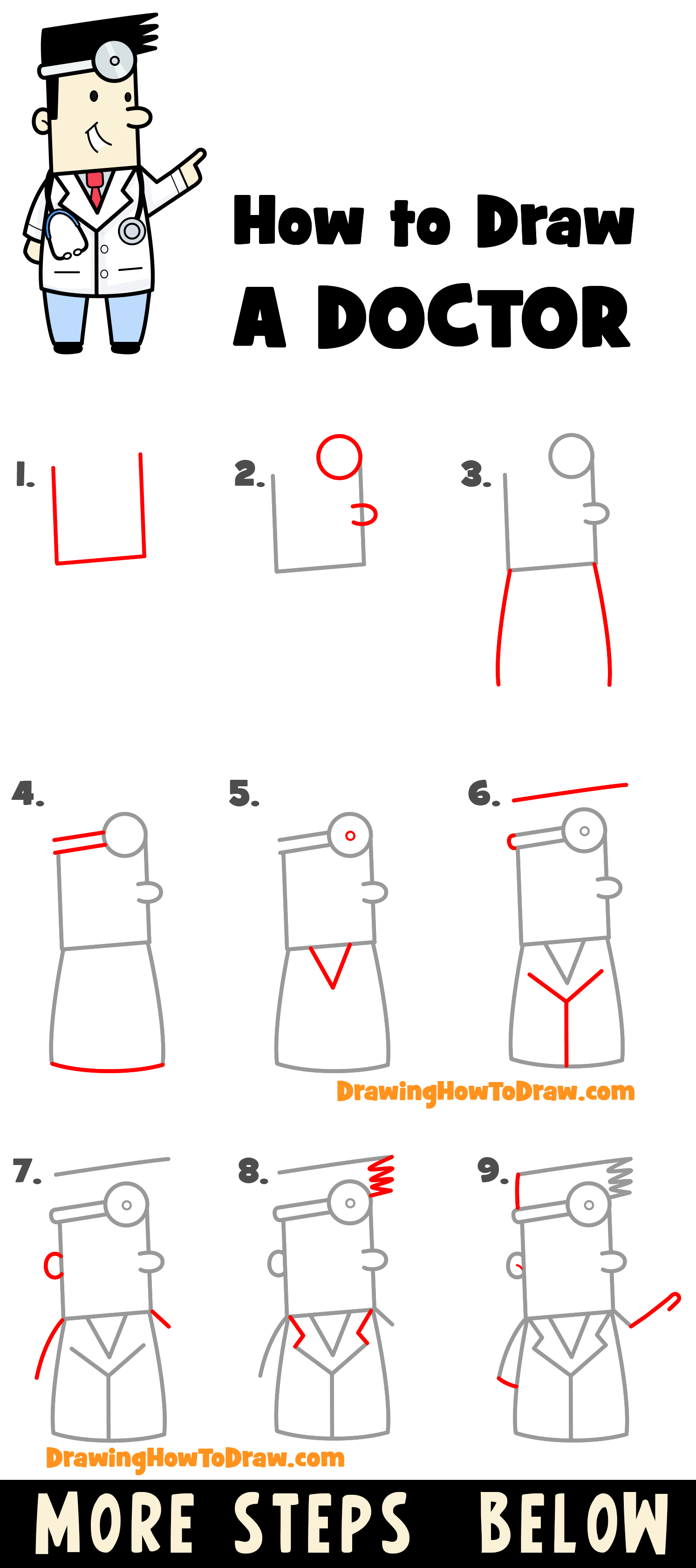 How to Draw a Stethoscope | A Step-by-Step Tutorial for Kids