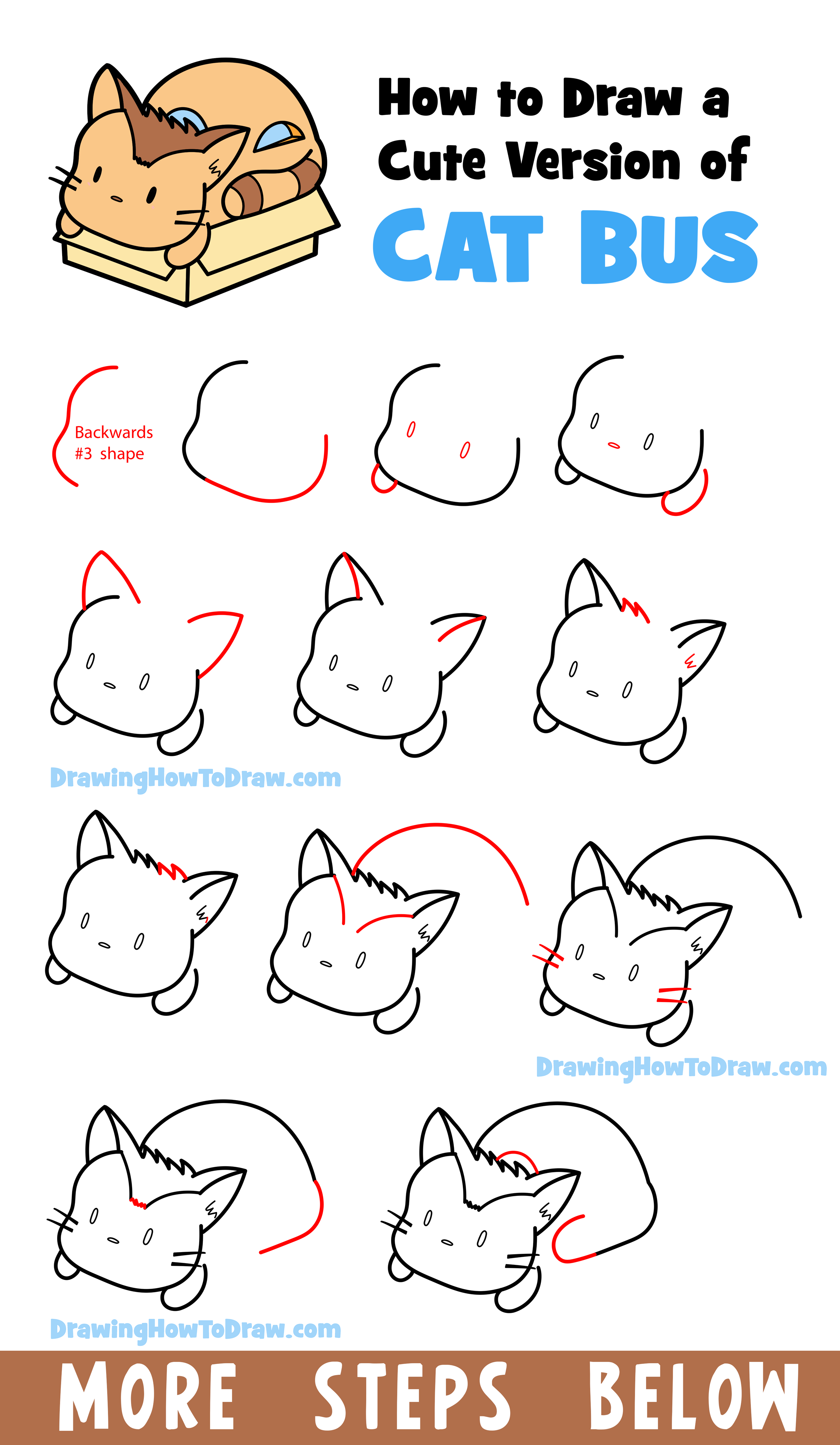 How to Draw an Anime Cat - Easy Step by Step Tutorial