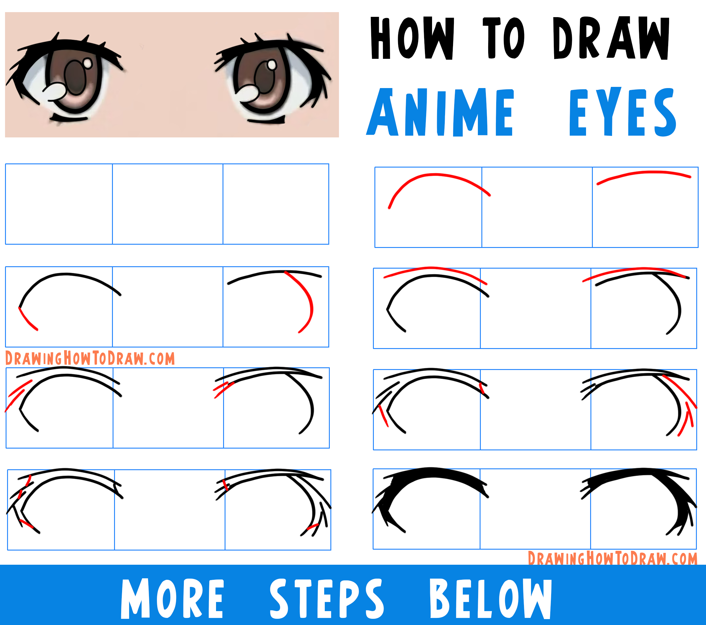 Anime Drawing Eye Base, Anime, blue, face, text png | PNGWing