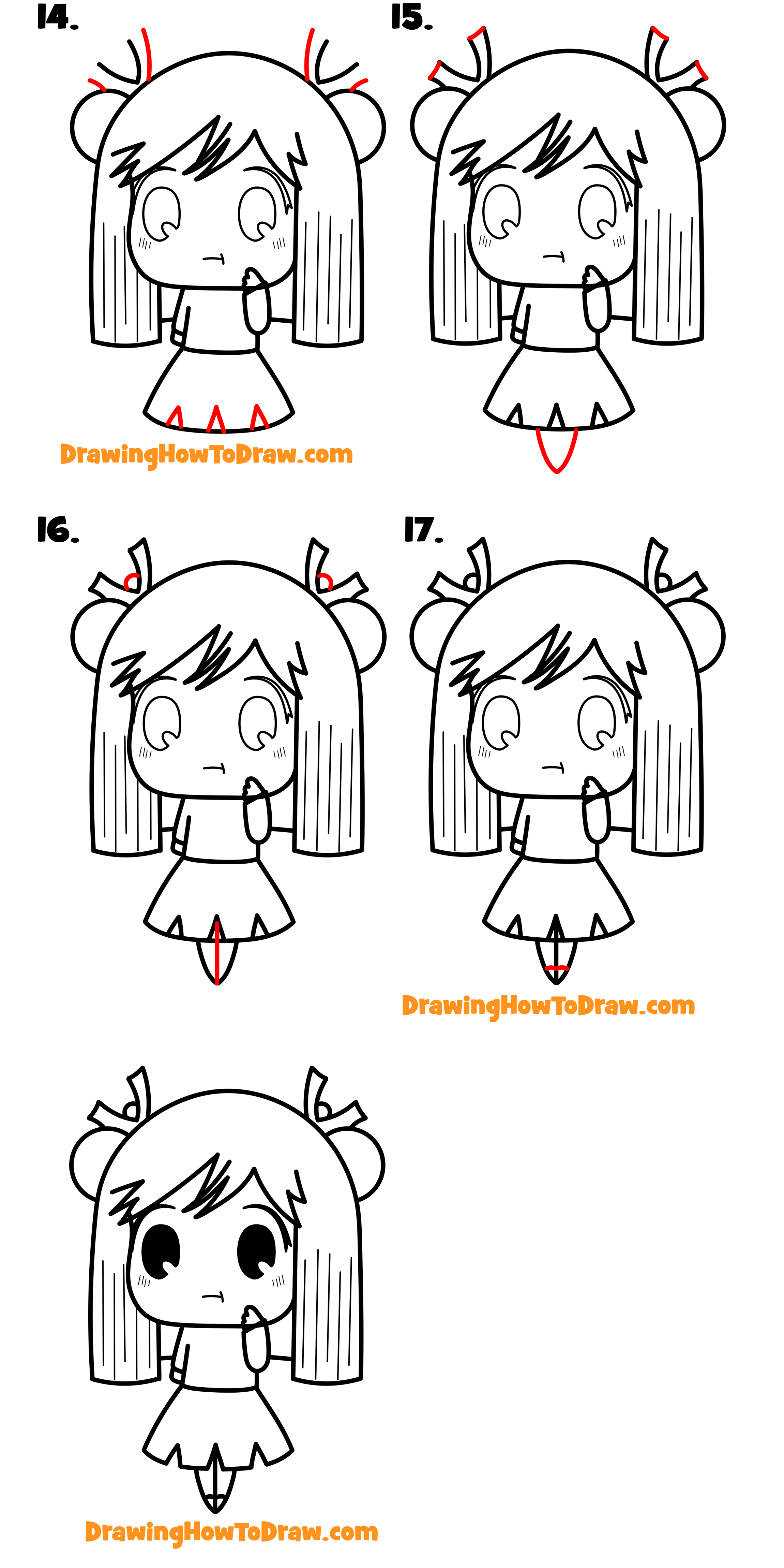 Easy anime drawing  how to draw anime girl easy step-by-step 