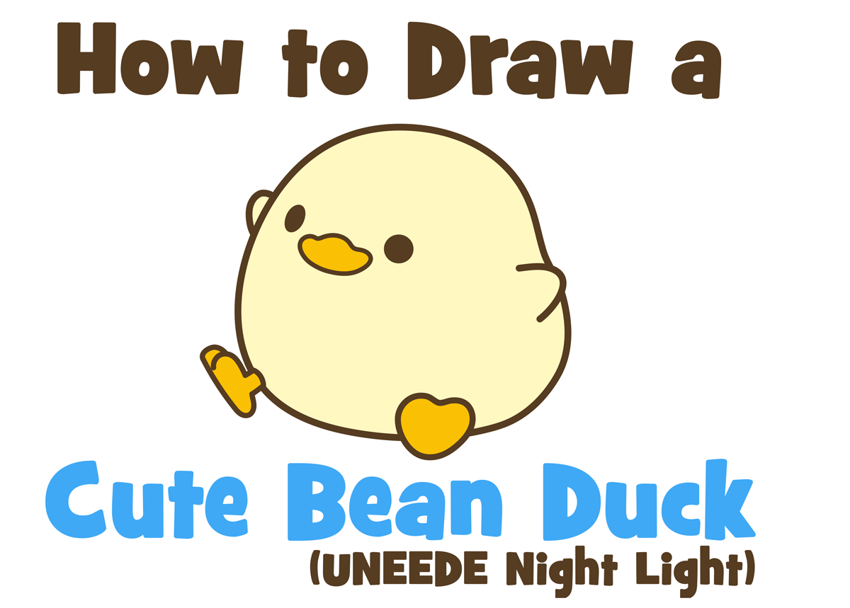 How to Draw a Cute Chibi / Kawaii Cartoon Duck Easy Step by Step ...