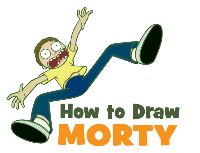 How to Draw Rick from Rick and Morty Easy StepbyStep Drawing Tutorial