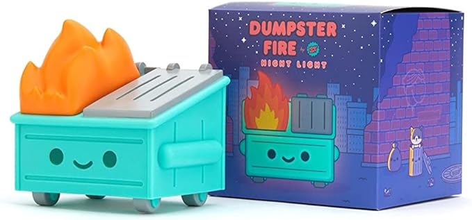 Dumpster Fire Figurine Toy