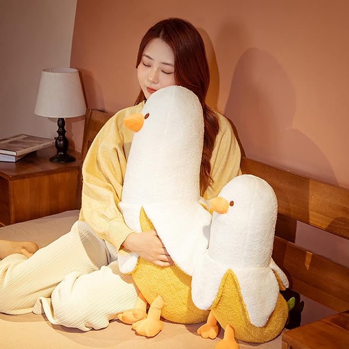 Stuffed banana duck plush