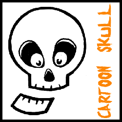 How To Draw Skulls Drawing Tutorials Drawing How To Draw Human Skulls Cartoons Scary Skulls Drawing Lessons Step By Step Techniques For Cartoons Illustrations