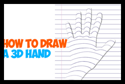 How to Turn Your Handprint into a 3D Hand on Notebook Paper