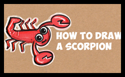 How to Draw a Cartoon Scorpion in Easy Steps