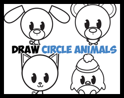 Journey of the circle Drawing Step by Step Kids Activity book: Learn to Draw  Step by Step of drawing starting with a Circle, Easy and Fun for boys,  girls, kids 4-6, 6-8