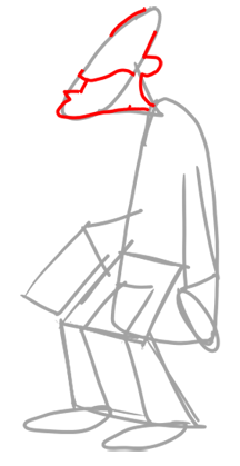 Step 2 How to Draw Dr. Doofenshmirtz from Phineas and Ferb for Kids : Step by Step Drawing Lesson Step 2 How to Draw Dr. Doofenshmirtz from Phineas and Ferb for Kids : Step by Step Drawing Lesson