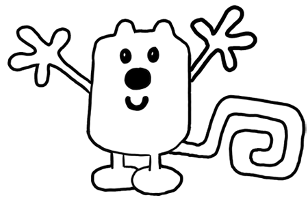 Finished Drawing How to Draw Wubbzy from Wow Wow Wubbzy Step by Step Drawing Tutorial for Preschoolers