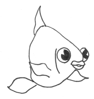 Step 10 How to Draw a Cartoon Fish Step by Step Drawing Tutorial for Kids