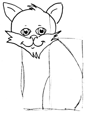 Step 7 How to Draw Cartoon Cats Step by Step Drawing Tutorial for Kids
