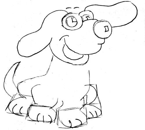 Step 9 How to Draw Cartoon Dogs Step by Step Drawing Tutorial for Kids