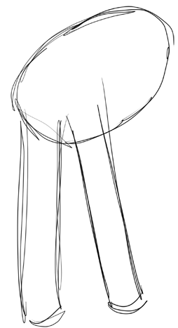 Step 1 How to Draw Cartoon Reindeers Step by Step Drawing Lessons