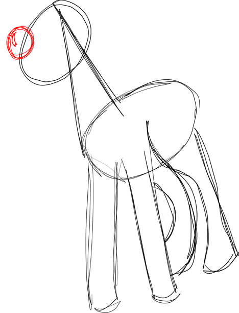 Step 4 How to Draw Cartoon Reindeers Step by Step Drawing Lessons