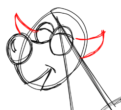 Step 8 How to Draw Cartoon Reindeers Step by Step Drawing Lessons
