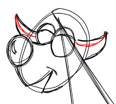 Step 9 How to Draw Cartoon Reindeers Step by Step Drawing Lessons