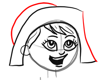 Step 10 - How to Draw Cartoon Pilgrims for Thanksgiving tep by Step Drawing Tutorial for Kids, Teens, and Adults