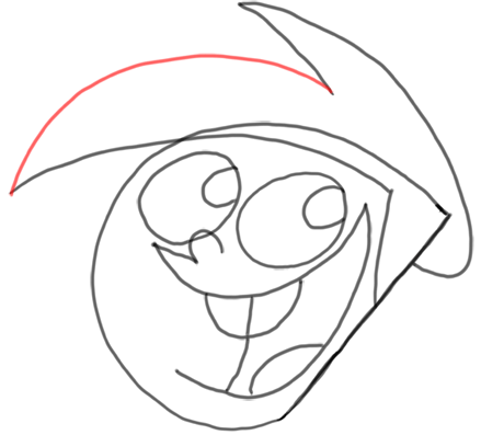 Step 10 How to Draw Timmy Turner from Fairly Odd Parents : Step by Step Drawing Lesson