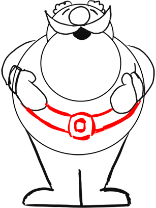 Step 13 Easy How to Draw Santa Clause Step by Step Drawing Tutorial Step 13 Easy How to Draw Santa Clause Step by Step Drawing Tutorial