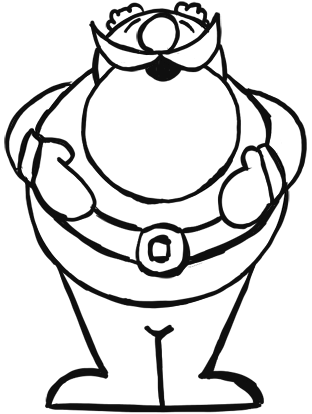 Step 14 Easy How to Draw Santa Clause Step by Step Drawing Tutorial Step 14 Easy How to Draw Santa Clause Step by Step Drawing Tutorial
