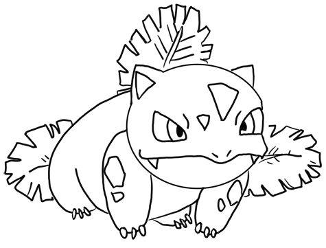 Finished Drawing of Ivysaur from Pokemon Finished Drawing of Ivysaur from Pokemon