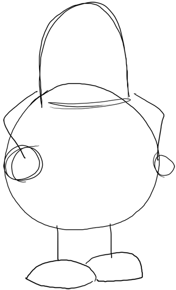 Draw Step 1 How to Draw Peter Griffin from Family Guy : Step by Step Drawing Lesson