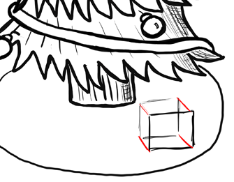 Step 3 How to Draw Square Presents