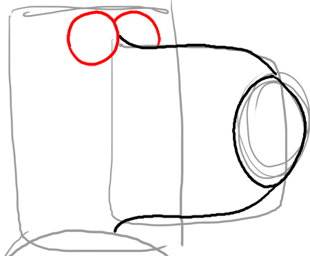 Step 4 How to Draw Brian from Family Guy : Step by Step Drawing Lesson