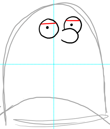 Step 4 How to Draw Peter Griffin from Family Guy : Step by Step Drawing Lesson