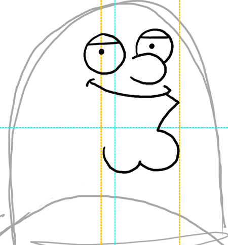Step 7 How to Draw Peter Griffin from Family Guy : Step by Step Drawing Lesson