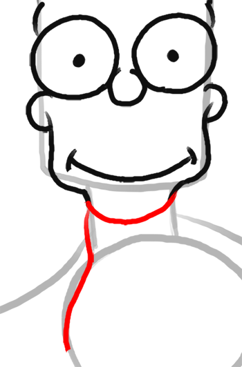 Step 8 How to Draw Bart Simpson from The Simpsons : Step by Step Drawing Lesson Step 8 How to Draw Bart Simpson from The Simpsons : Step by Step Drawing Lesson