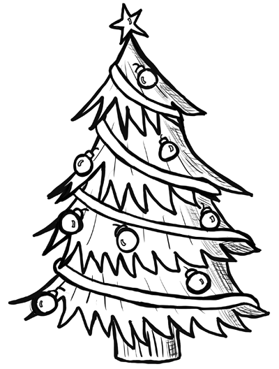 Step 9 How to Draw Christmas Trees Step by Step Drawing Lesson