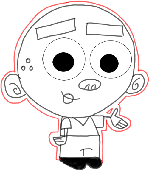 Step 13 How to Draw AJ from Fairly Odd Parents : Step by Step Drawing Lesson Step 13 How to Draw AJ from Fairly Odd Parents : Step by Step Drawing Lesson